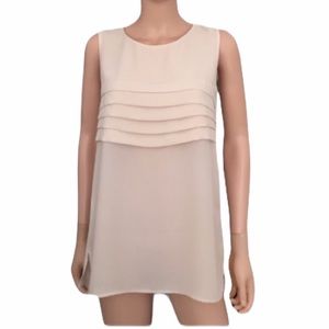 NWOT Vintage LOUIS FERAUD Sleeveless Tunic Shell Blouse